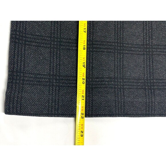 Banana Republic Shell Sleeveless Crew Neck Top Womens M All-Black Plaid - Picture 5 of 7